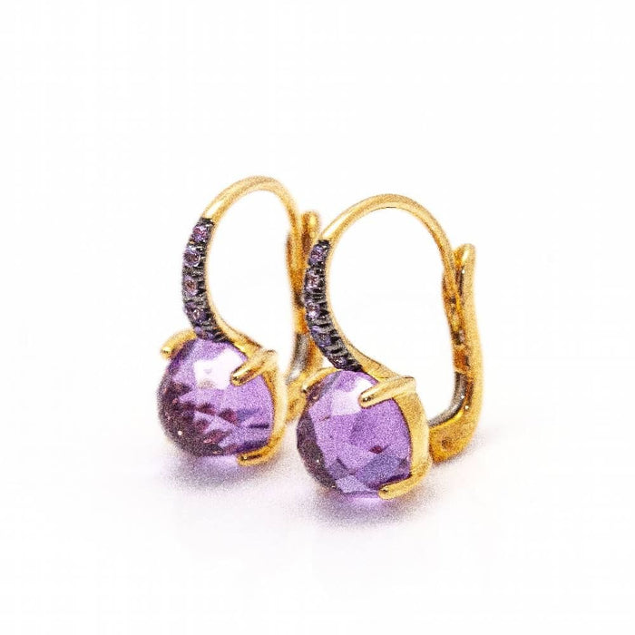 Boucles d'oreilles Boucles d'oreilles MIMI en Or, Saphirs et Améthyste 58 Facettes D361625UZ