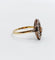 Bague marquise or jaune, platine et diamants (circa 1900)