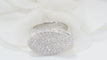 Bague 52.5 Bague feuille en or blanc et diamants 58 Facettes 18487