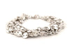 Bracelet bracelet HERMES confettis 5 rangs 17.5 cm argent massif 925 37.4 gr 58 Facettes 265414