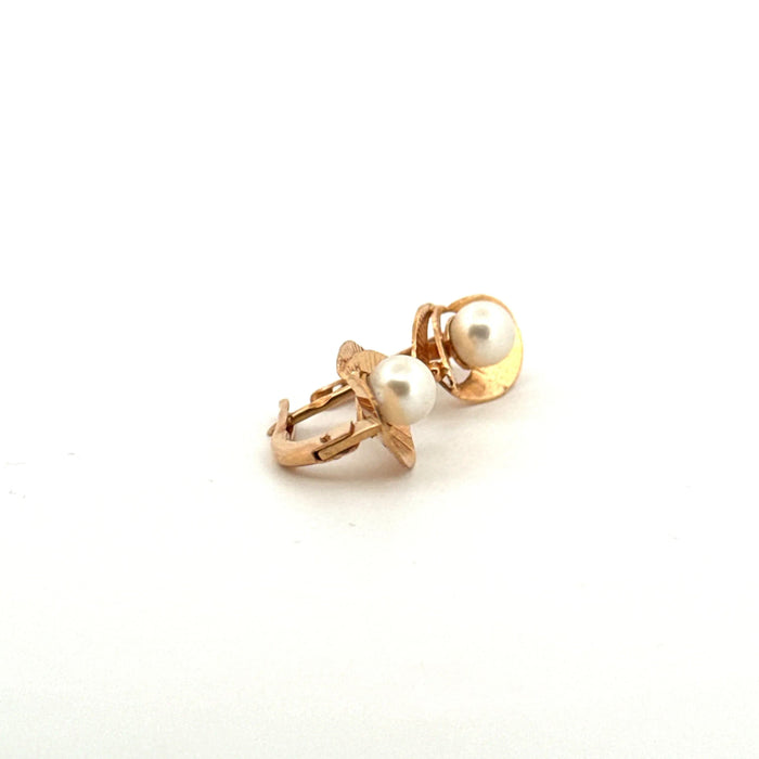 Boucles d'oreilles Dormeuses Or Jaune 18k & Perles 58 Facettes F2BO-GS29811-03