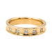 Bague 54 Bague Demi alliance Or jaune Diamant 58 Facettes 3261222CN