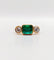 Bague 49 Bague jarretière vintage émeraude de Colombie 1,80 ct et diamants en or 18k 58 Facettes A06440