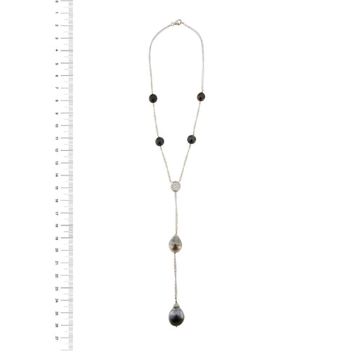 Collier Collier perles et diamants 58 Facettes 24122