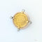 Pendentif Broche or jaune Médaille Pape diamants 58 Facettes 29049