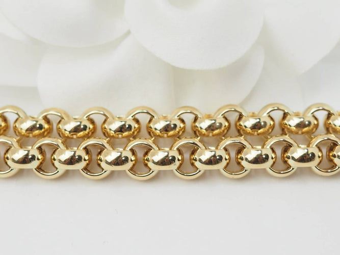 Collier Collier maille jaseron en or jaune 58 Facettes 33247