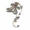 Broche Beauté épanouie : la broche victorienne en forme de branche de fleur en or rouge et argent 58 Facettes 23031-0050