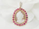 Pendentif Pendentif camée en or jaune rubis et diamants 58 Facettes 33312