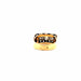 Ring 54 Tank Ring Yellow Gold Diamonds & Sapphires 58 Facettes 12-GS32924-01