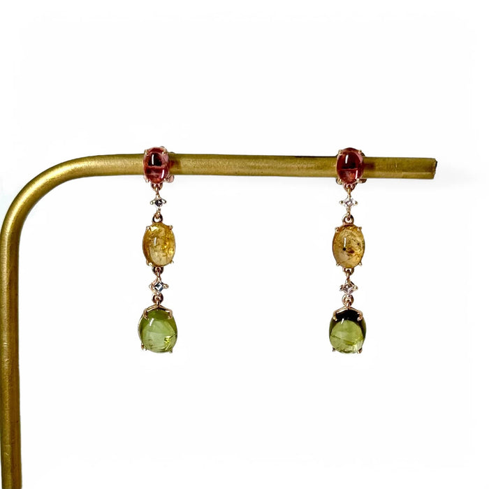 Boucles d'oreilles Boucles d'oreilles tourmaline 58 Facettes REF24085-248