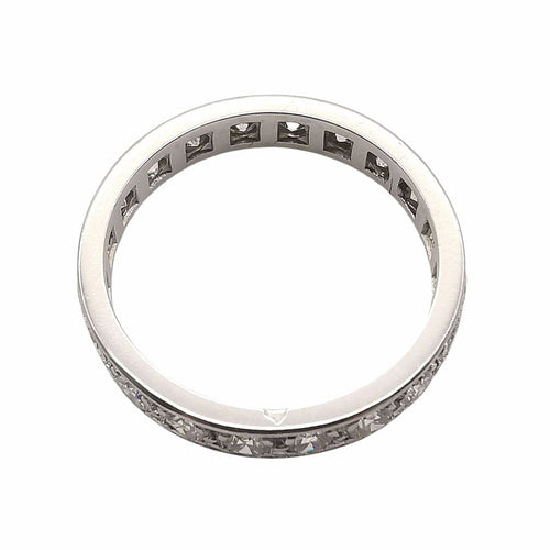 Bague 57 Alliances américaine platine & diamants 58 Facettes