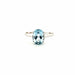 Bague 59 Solitaire Or Blanc Topaze 58 Facettes 61-GS36189