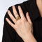 Bague 60 Bague cocktail vintage en or jaune 18 carats avec dôme cannelé 58 Facettes G13746