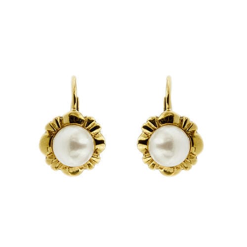 Boucles d'oreilles Boucles d'oreilles fleurs avec perles 58 Facettes 38383