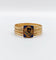 Bague 61.5 Bague semainier victorienne fleur en or rose 18k et émail bleu 58 Facettes A06639
