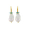 Boucles d'Oreilles Perles Baroques Opales Or Jaune 18 Carats 58 Facettes BO228