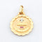Pendentif Maison Augis - Pendentif Médaille d'Amour en or jaune et rubis 58 Facettes 32303