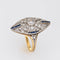 Bague 52.5 Bague Saphir Diamant Art Déco Vintage 58 Facettes G12009