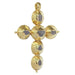 Pendentif Pendentif croix géorgienne des années 1780 avec diamants taille rose 58 Facettes 24275-0345