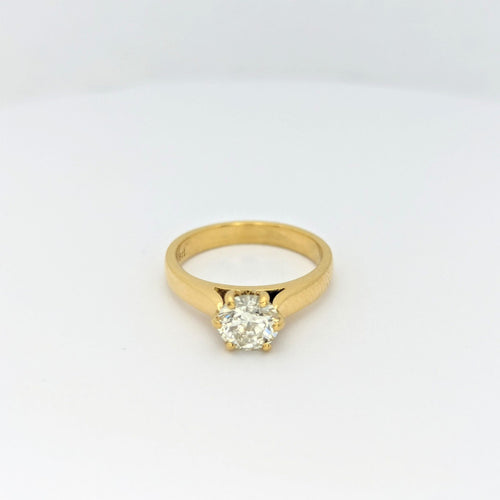 Solitaire or jaune et diamant 58 Facettes 28911