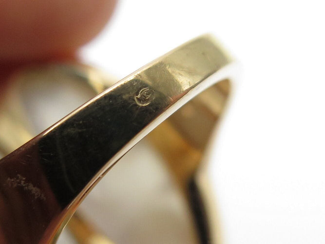 Bague 52 bague BULGARI intarsio nacre t52 en or rose 18k 14.3gr serti diamants 58 Facettes 267206