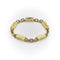 Bracelet Bracelet vintage en or 18 carats avec barres et maillons alternés 58 Facettes