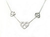 Collier collier POIRAY coeur entrelace multi en or blanc 58 Facettes 259874