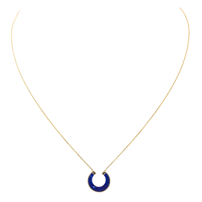 Collier Or jaune Lapis Lazuli