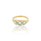 Bague 55 Antique yellow gold diamond ring 58 Facettes