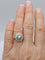 Bague 53 Bague Marguerite fleur vintage sertie de diamants en or 18k et platine 58 Facettes