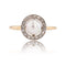 Bague 53 Bague ancienne ronde perle de culture et diamants taillés en rose 58 Facettes 24-346