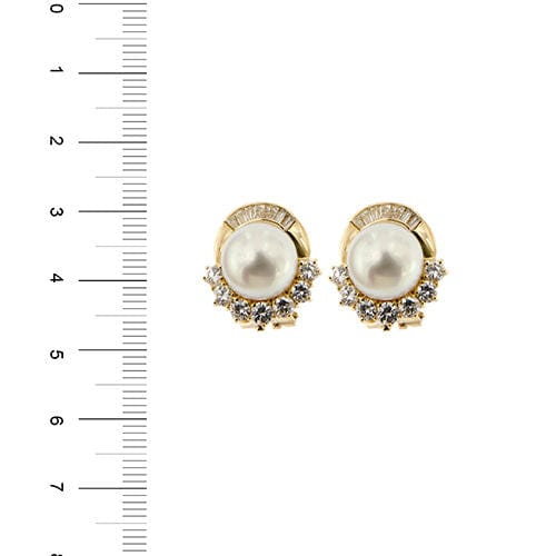 Boucles d'oreilles Boucles d'oreilles en perles et diamants 58 Facettes 38271