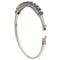 Bracelet Bracelet rigide en or blanc avec saphirs et diamants 58 Facettes G3837