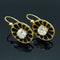 Boucles d'oreilles Boucles d'oreilles pendantes en émail noir, Empire austro-hongrois 58 Facettes