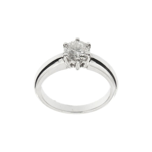 Bague 54 Bague solitaire avec diamant 0,90 ct 58 Facettes 4114