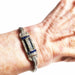 ART DECO STYLE PLATINUM BRACELET bracelet with DIAMONDS and SAPPHIRE 58 Facettes A1499