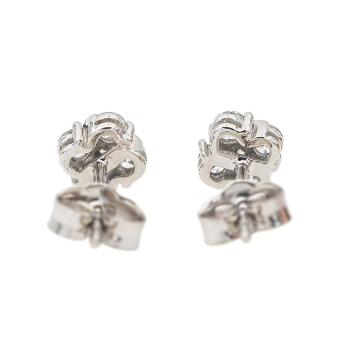 Boucles d'oreilles Boucles d'oreilles Puces Or blanc Diamant 58 Facettes 2635147CN