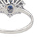 Bague 52 Bague Pompadour Or blanc Saphir, Diamant 58 Facettes 3884540CN