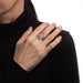 Ring 52.5 Vintage Art Deco Diamond Sapphire Ring 58 Facettes G12009