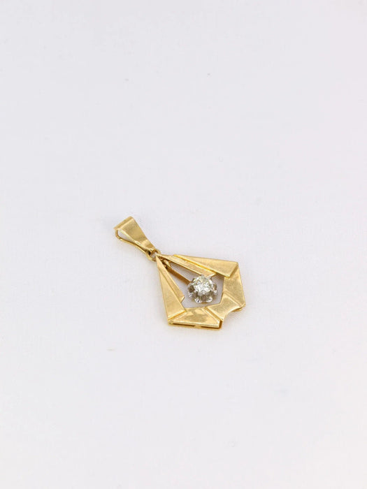 Pendentif Pendentif Art Déco losange diamant 0,3 ct 58 Facettes J282