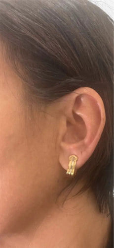 Boucles d'oreilles Cartier 2 C Trinity Gold Clip-on Earrings 58 Facettes