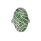 Bague 53.5 Bague diamant grenat tsavorite noircie ovale cocktail bijoux immobiliers 58 Facettes G13607