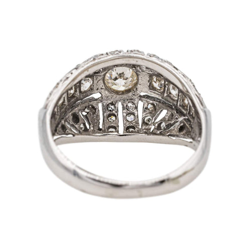 Bague 55 Bague Or blanc Diamant 58 Facettes 3383918CN