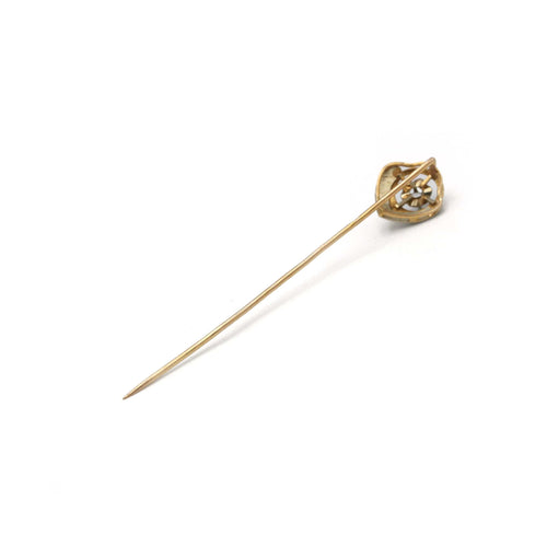 Epingle À Cravate - Or rose, blanc & Diamant