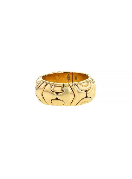 Bague BULGARI - Bague bandeau en or Alveare 58 Facettes