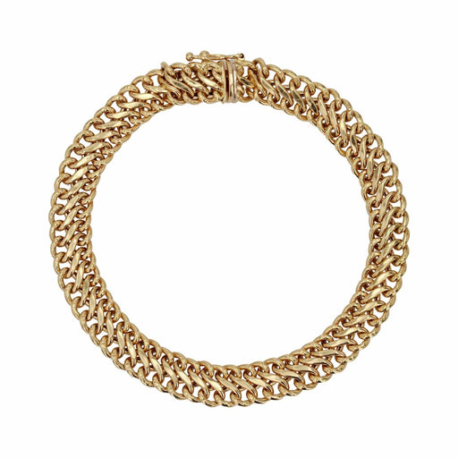 Bracelet Fin bracelet gourmette or jaune d'occasion 58 Facettes 24-036