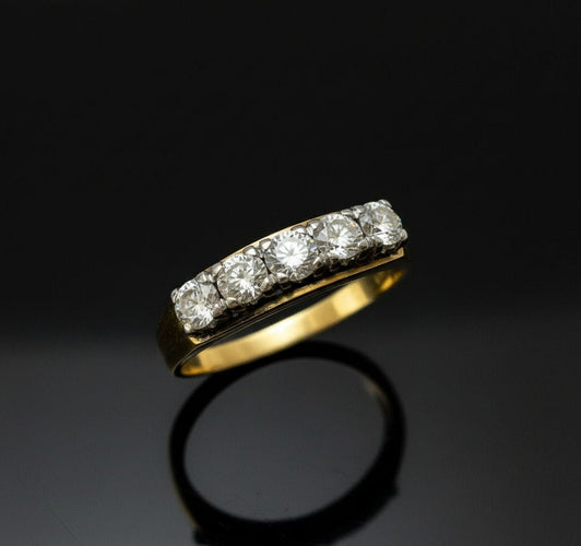 Bague Anneau de rivière des années 1930 58 Facettes