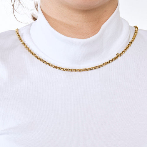 Collier Collier or jaune maille jaseron 58 Facettes CLA0602