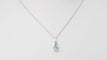 Collier Collier solitaire en or blanc et topaze bleue 58 Facettes CLAL