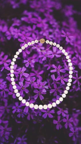 Collier Collier de Perles Akoya Técla Or Jaune 18 Carats 58 Facettes C175